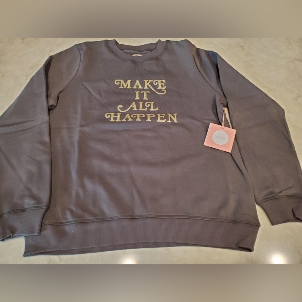 Ban.do “Make it all Happen” Sweatshirt NWT Sz M - Picture 4 of 4